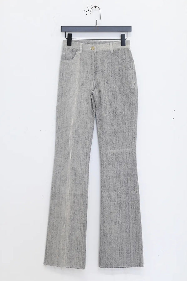 Vitelli needle-punched bootie jeans FW23_VIT0131_D2 Gray PV18